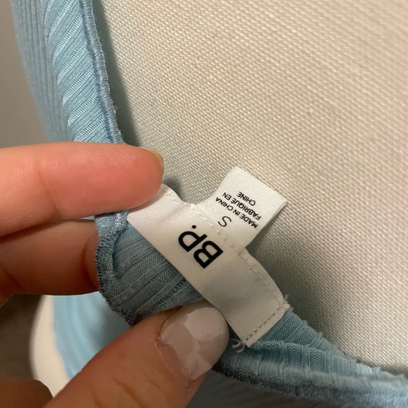 BP Womens Sleeveless Ribbed Tank Top Blue Size Small - Picture 4 of 7